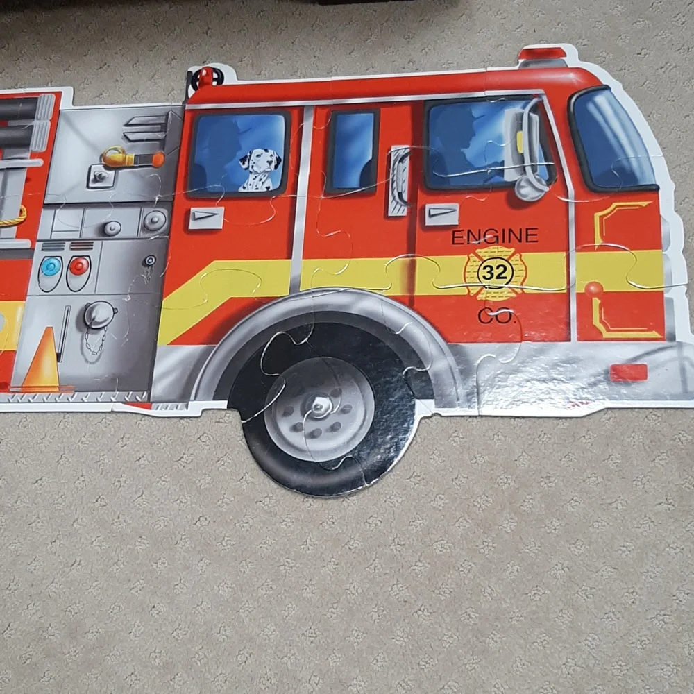 Melissa & Doug 24 Piece Giant Fire Truck Floor Puzzle